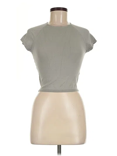Pre-owned Zara Sleeveless T-shirt In Gray