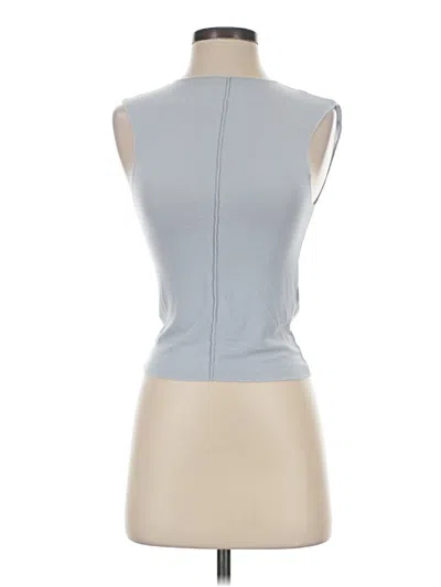 Pre-owned Zara Sleeveless T-shirt In Gray