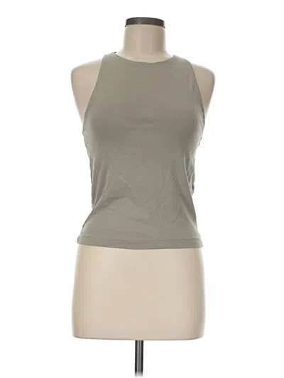 Pre-owned Zara Sleeveless T-shirt In Gray