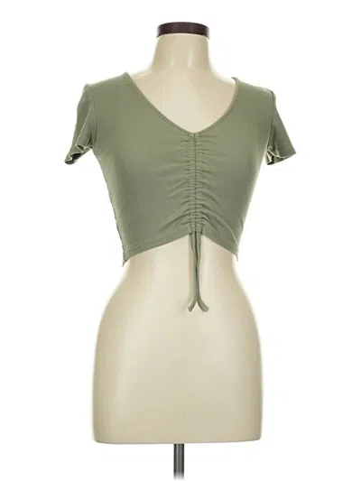 Pre-owned Zara Sleeveless T-shirt In Green