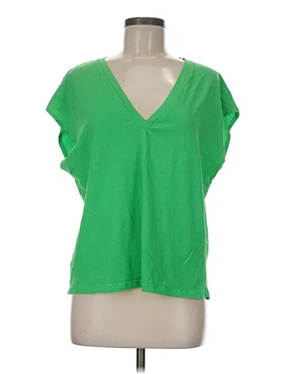 Pre-owned Zara Sleeveless T-shirt In Green