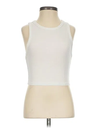Pre-owned Zara Sleeveless T-shirt In Ivory