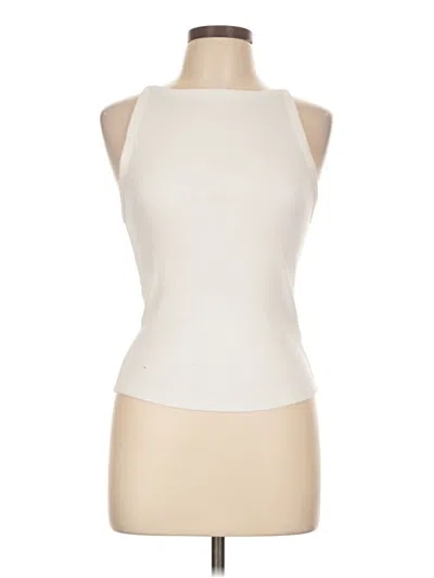 Pre-owned Zara Sleeveless T-shirt In Ivory