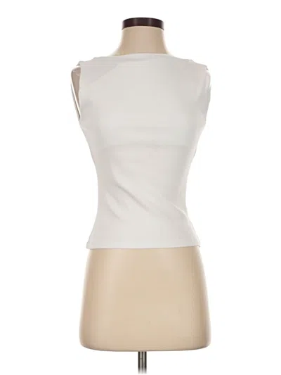 Pre-owned Zara Sleeveless T-shirt In Ivory