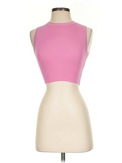 Pre-owned Zara Sleeveless T-shirt In Pink