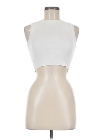Pre-owned Zara Sleeveless T-shirt In White