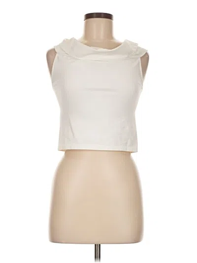 Pre-owned Zara Sleeveless T-shirt In White