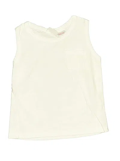 Pre-owned Zara Kids' Sleeveless T-shirt In White
