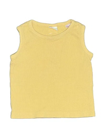 Pre-owned Zara Kids' Sleeveless T-shirt In Yellow
