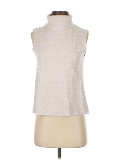 Pre-owned Zara Sleeveless Turtleneck In Gray