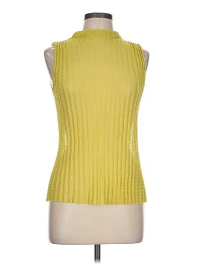 Pre-owned Zara Sleeveless Turtleneck In Yellow