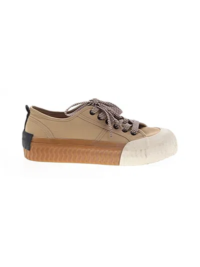 Pre-owned Zara Sneakers In Tan