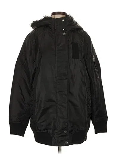Pre-owned Zara Snow Jacket In Black
