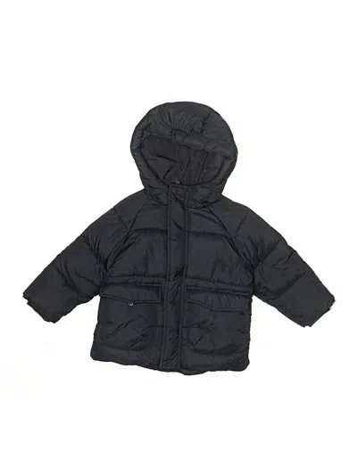 Pre-owned Zara Kids' Snow Jacket In Black