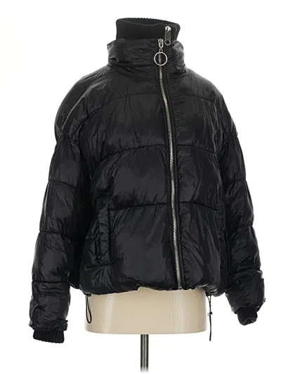 Pre-owned Zara Snow Jacket In Black