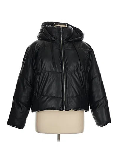 Pre-owned Zara Snow Jacket In Black