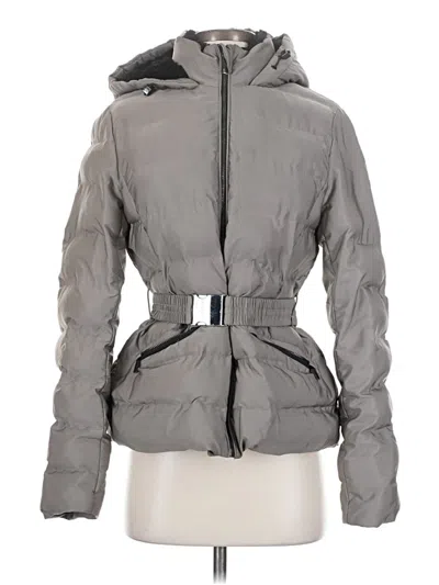 Pre-owned Zara Snow Jacket In Gray