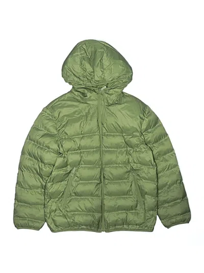 Pre-owned Zara Kids' Snow Jacket In Green