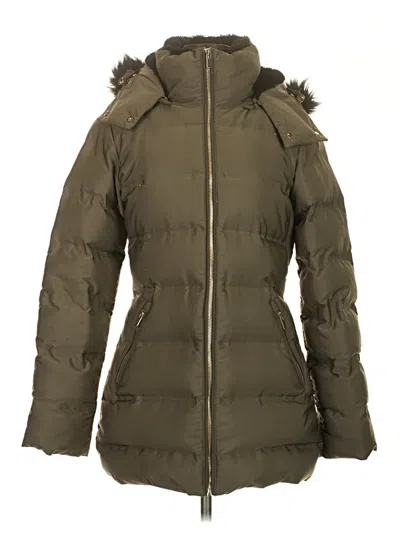 Pre-owned Zara Snow Jacket In Green