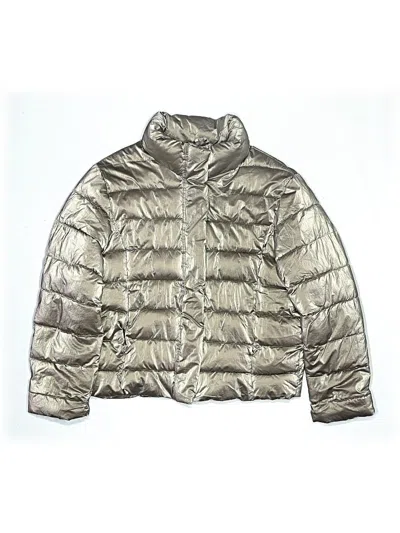 Pre-owned Zara Kids' Snow Jacket In Silver