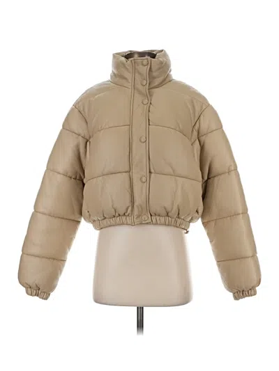 Pre-owned Zara Snow Jacket In Tan
