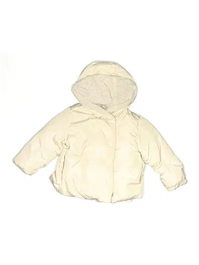 Pre-owned Zara Kids' Snow Jacket In White