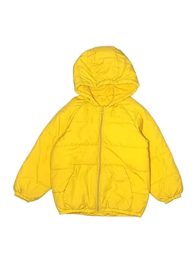 Pre-owned Zara Kids' Snow Jacket In Yellow