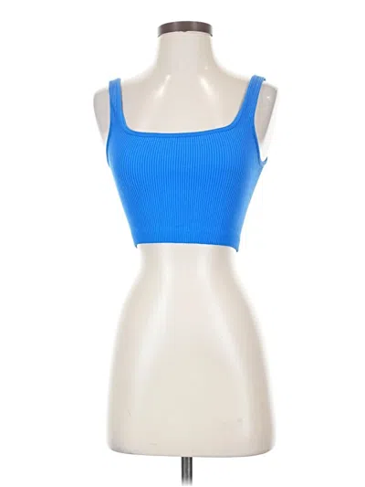 Pre-owned Zara Sports Bra In Blue