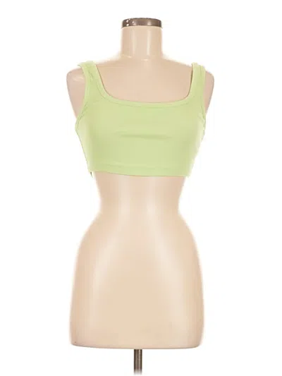 Pre-owned Zara Sports Bra In Green