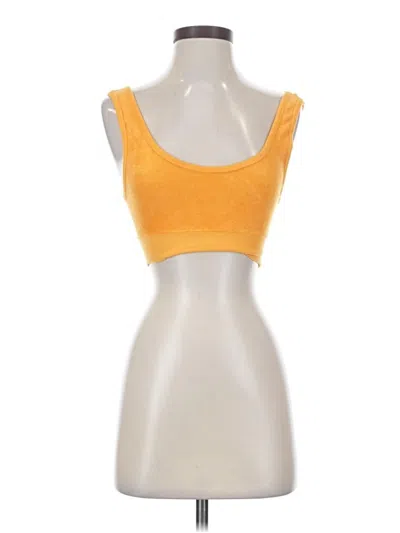 Pre-owned Zara Sports Bra In Yellow