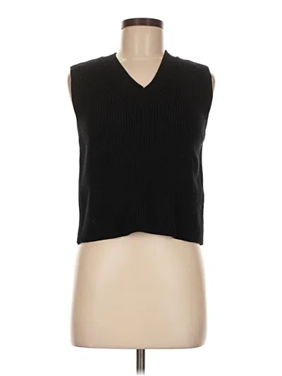 Pre-owned Zara Sweater Vest In Black