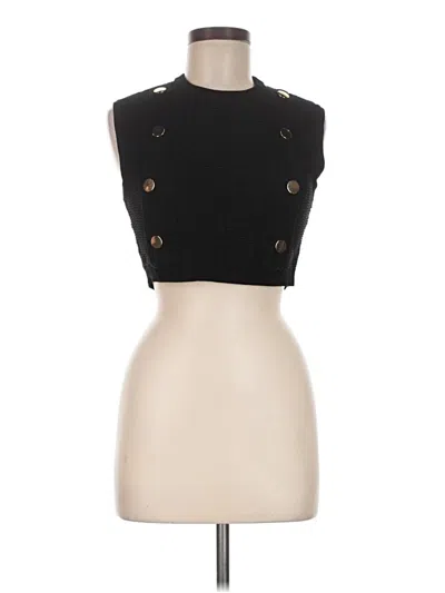 Pre-owned Zara Sweater Vest In Black