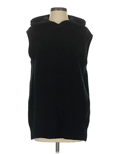 Pre-owned Zara Sweater Vest In Black