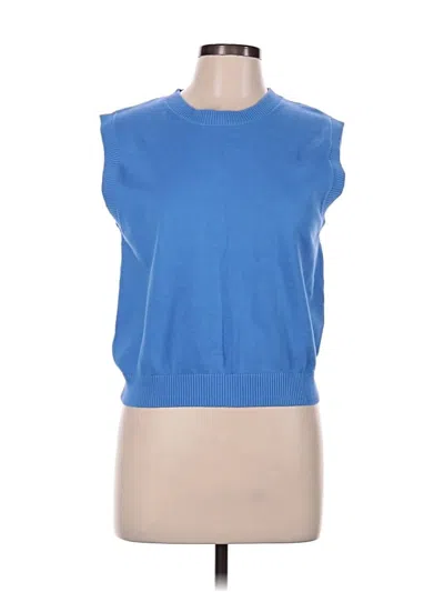 Pre-owned Zara Sweater Vest In Blue
