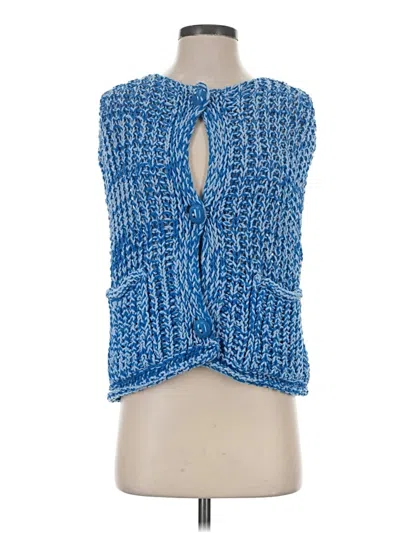 Pre-owned Zara Sweater Vest In Blue