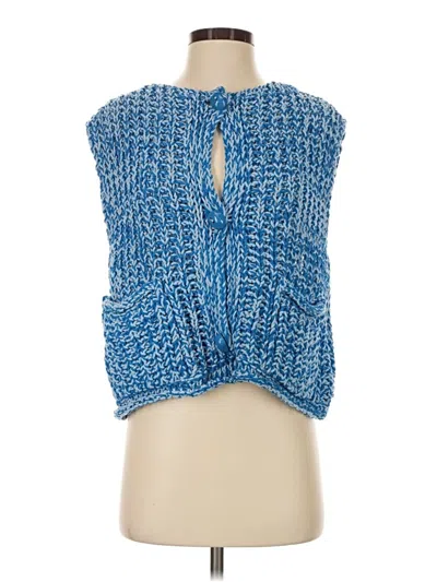 Pre-owned Zara Sweater Vest In Blue