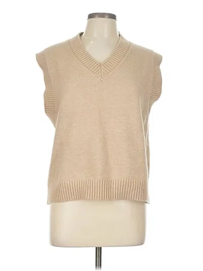 Pre-owned Zara Sweater Vest In Brown