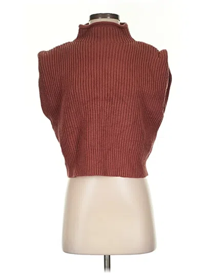 Pre-owned Zara Sweater Vest In Brown