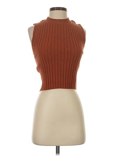 Pre-owned Zara Sweater Vest In Brown