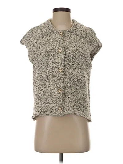 Pre-owned Zara Sweater Vest In Gray