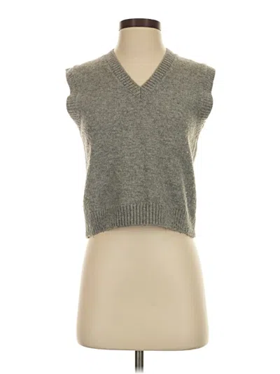 Pre-owned Zara Sweater Vest In Gray