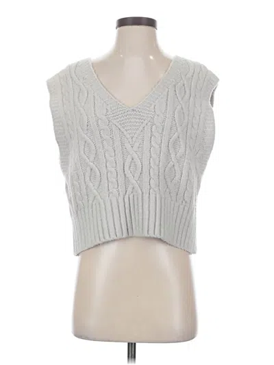 Pre-owned Zara Sweater Vest In Gray