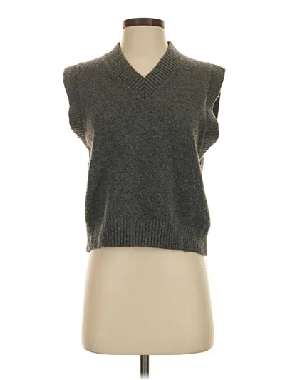 Pre-owned Zara Sweater Vest In Gray
