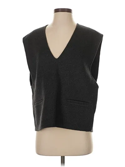 Pre-owned Zara Sweater Vest In Gray