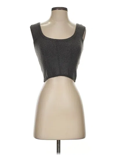Pre-owned Zara Sweater Vest In Gray