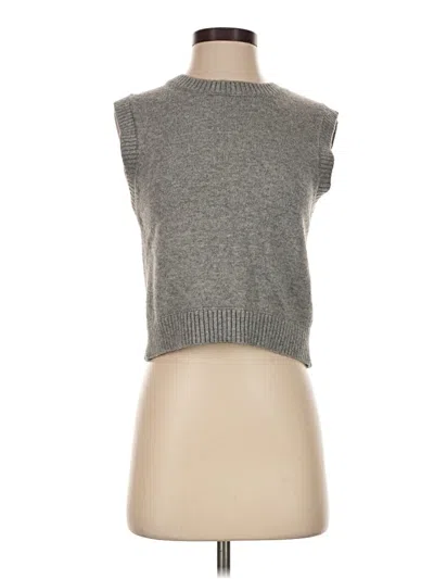 Pre-owned Zara Sweater Vest In Gray