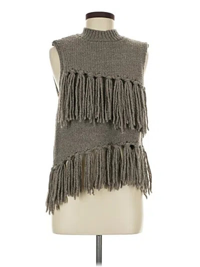 Pre-owned Zara Sweater Vest In Gray
