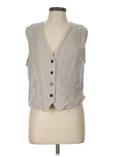 Pre-owned Zara Sweater Vest In Gray