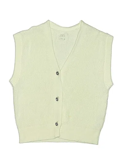 Pre-owned Zara Kids' Sweater Vest In Green