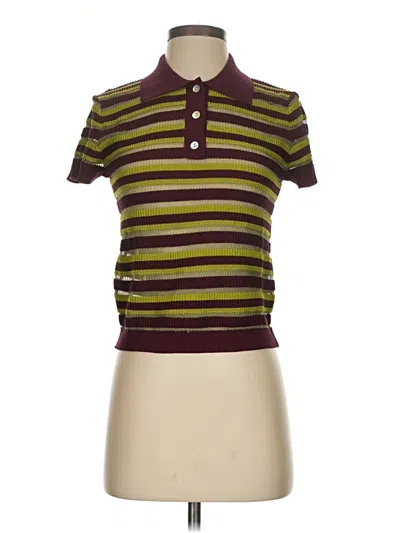 Pre-owned Zara Sweater Vest In Green